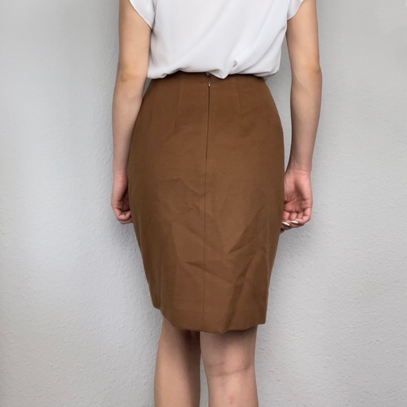 Coffee Brown Button-Up Blazer & Pencil Skirt Set | Ann Taylor - Picture 7 of 7